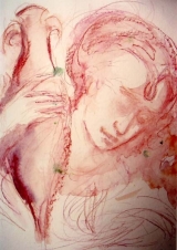 Maria Magdalena, Entwurf für ein Grabrelief (30.04.2004)