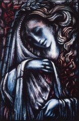 Veronika, Fenster in der Kapelle St. Rochus, Mainz (1980)