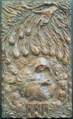 Sion, Geistausgießung, Portal St. Laurentius, Ahrweiler (2002)